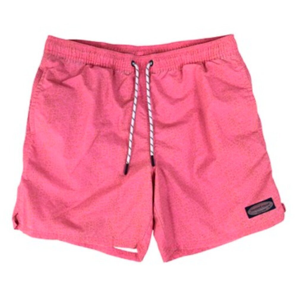 Vineyard Vines Pink Retro Swim Trunks Size M 100% Nylon Coastal Prep Style